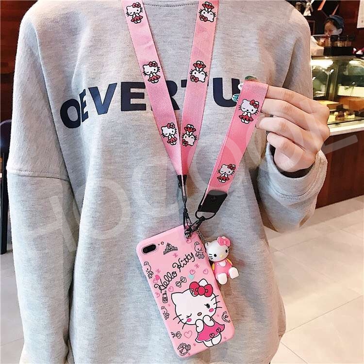 Ốp lưng Iphone mềm phong cách hoạt hình Hello Kitty cao cấp mới nhất 2021 cho 6/6s/Plus 7/8/Plus X/Xs XR Xs Max