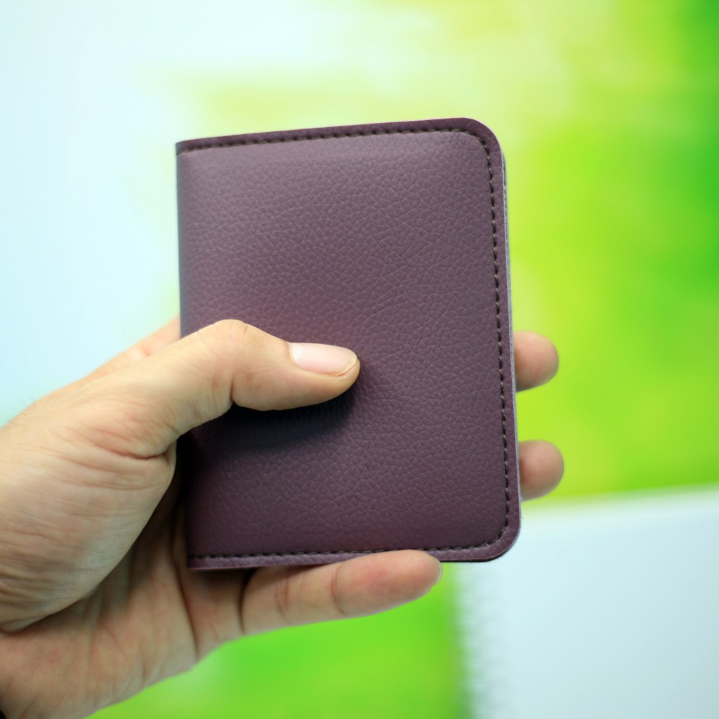 [SEN2] Ví da mini, da PU cao cấp, Đựng thẻ ngân hàng, card visit, tiền.. nhỏ gọn thời trang, Unisex | BigBuy360 - bigbuy360.vn