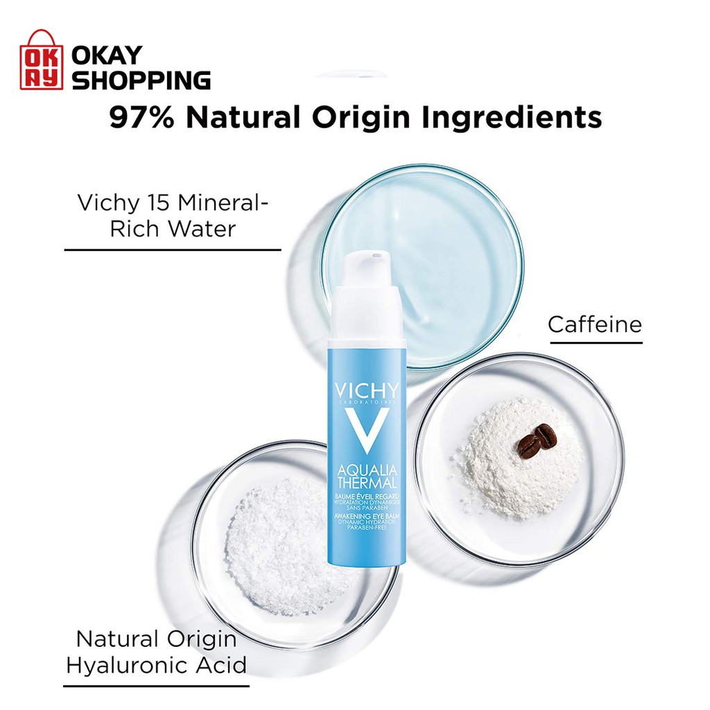 Kem dưỡng giảm quầng thâm mắt Vichy aqualia thermal awakening eye balm 15ml | BigBuy360 - bigbuy360.vn