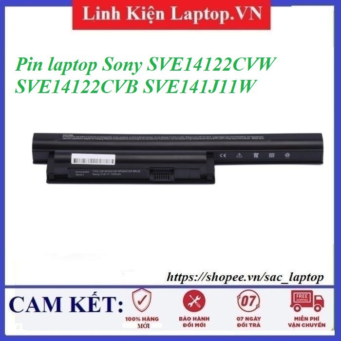 ⚡Pin laptop Sony SVE14122CVW SVE14122CVB SVE141J11W