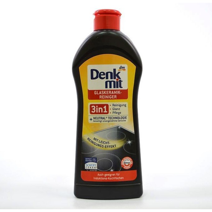 Dung dịch Denkmit làm sạch bếp từ, 300 ml  Làm sạch bề mặt bếp . Loại bỏ hiệu quả dầu mỡ và bụi bẩn. Ngoài ra, công nghệ