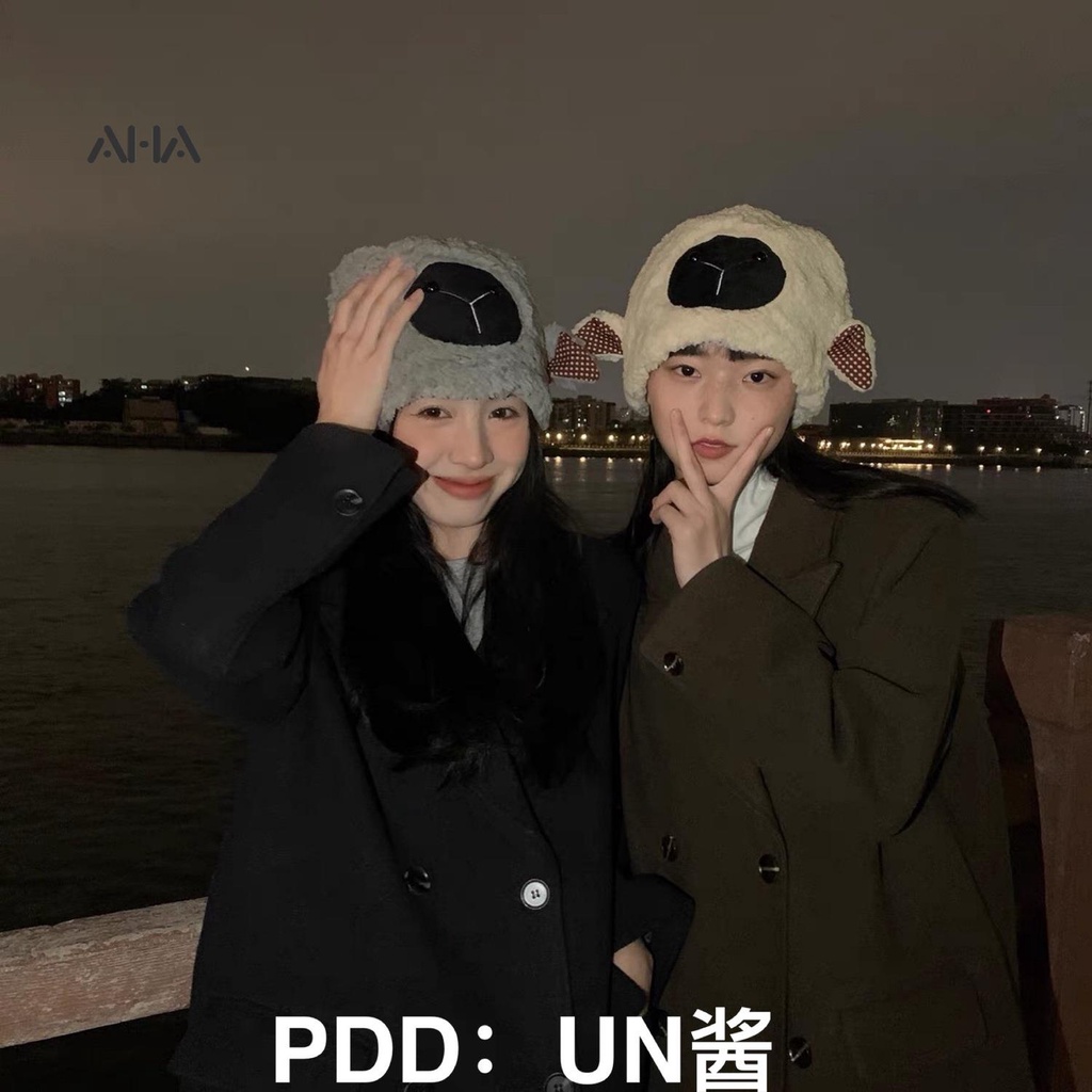 Mũ Trùm Đầu Chống Lạnh Dày Dặn Dễ Thương Phong Cách Hàn Quốc Cho Nữ