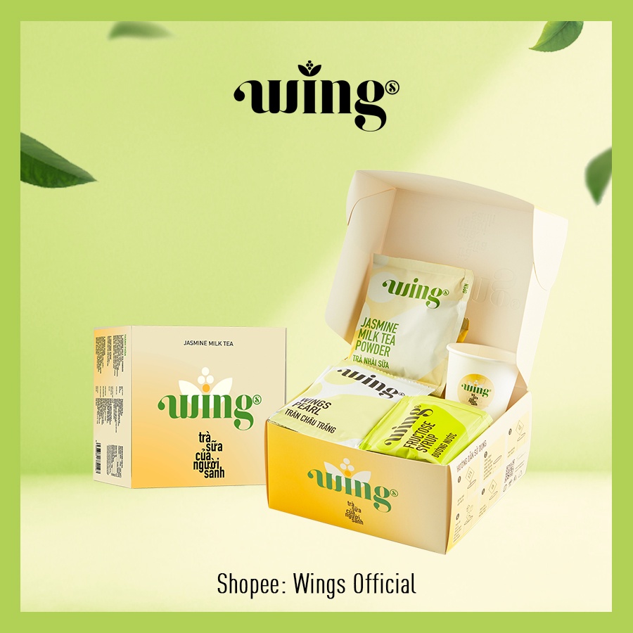 [Mã GROXUAN1 giảm 8% đơn 150K] Trà Nhài Sữa Trân Châu Trắng Wings đóng hộp 5 set (Tự pha tại nhà theo hướng dẫn) | BigBuy360 - bigbuy360.vn