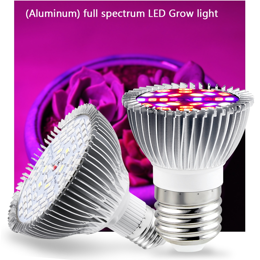 GBKOF LED phát triển ánh sáng đầy đủ phổ 6W 10W 30W 50W 80W E27 Bóng đèn LED phát triển cho thủy canh trong nhà Hoa cây Ánh sáng cây con