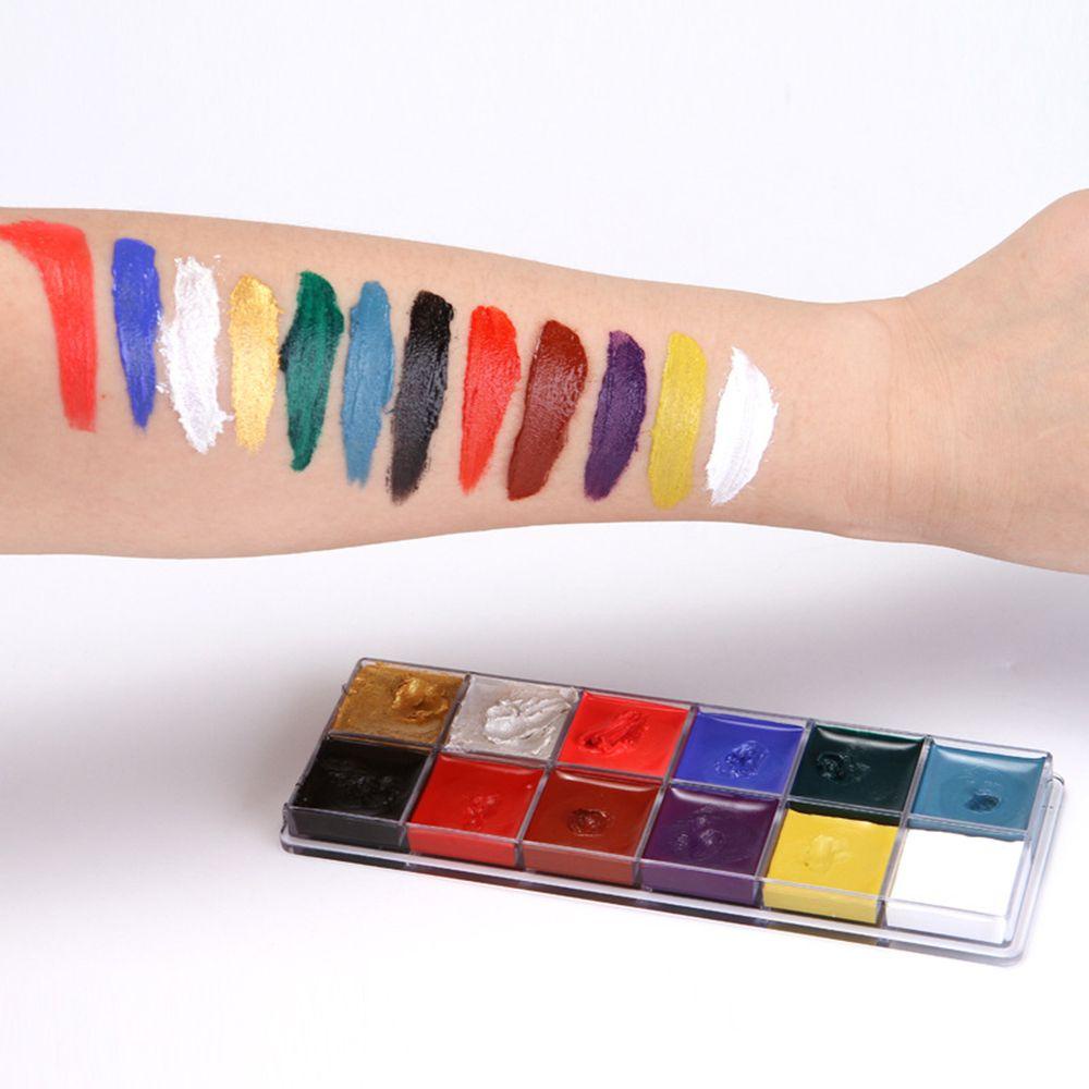 Set 12 Màu Vẽ Mặt Và Cơ Thể Dễ Sử Dụng Thời Trang
