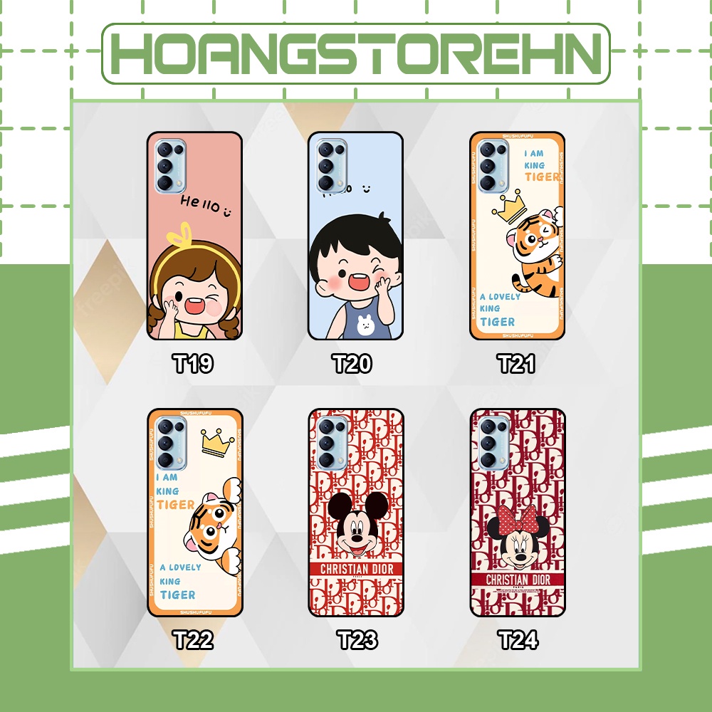 Ốp Oppo Reno5 4G / Reno5 5G / Reno 5 in hình mickey, hổ, kingtiger siêu rẻ T19 - T24