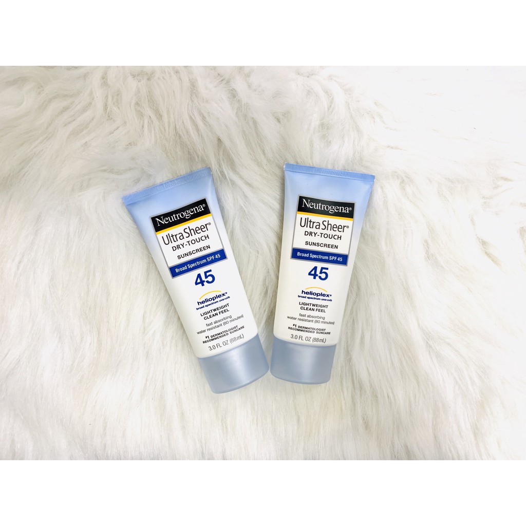 Kem chống nắng Neutrogena Ultra Sheer Dry Touch SPF 45 (88ml) – 100% Authentic