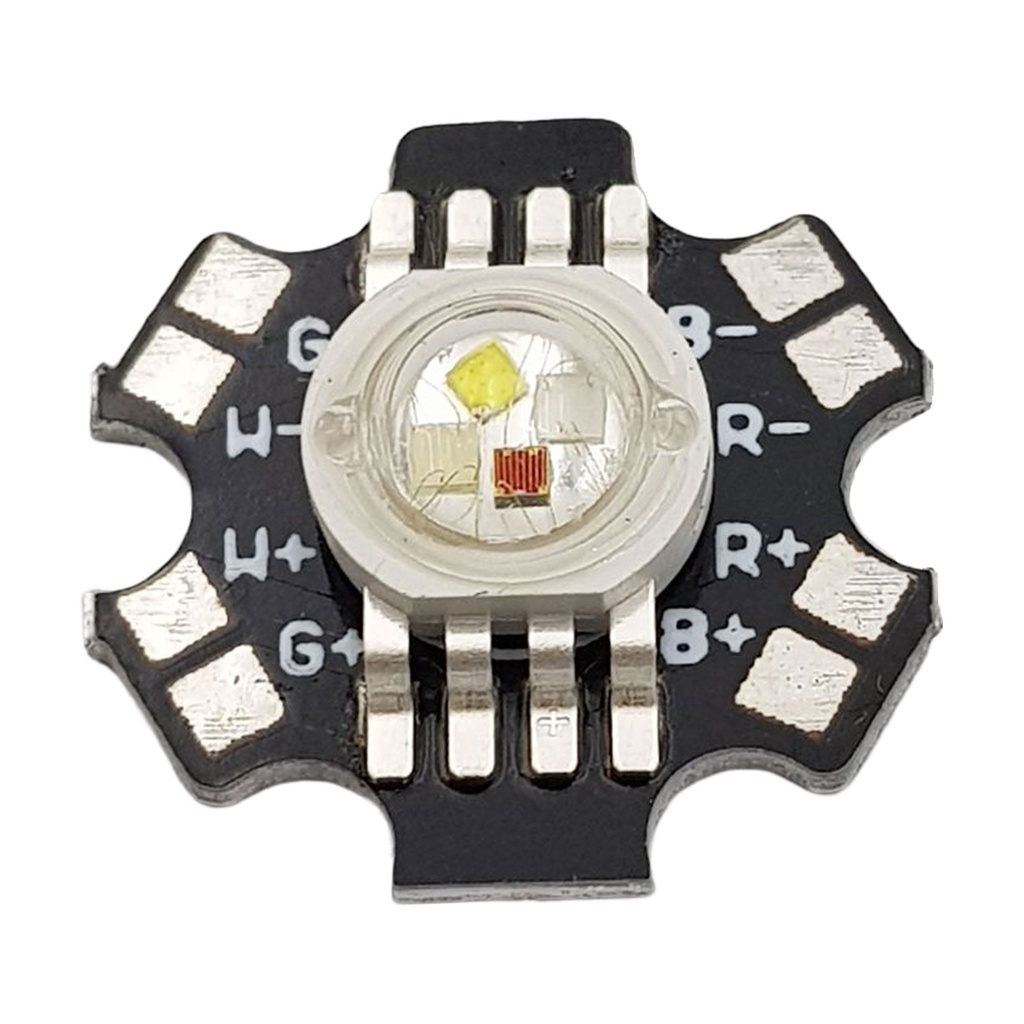 Led RGBW 4x3W 8 chân