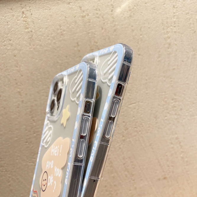 Casing Realme C11 2020 C20 2021 C15 C17 7i C21 C21Y C25Y C1 C2 2 U1 3 5 5i 5s 6 7 8 4G 5G X Xt X50 Pro Narzo Cute Bear Tpu Shockproof Clear Soft Phone Case Full Back Cover HLE 02