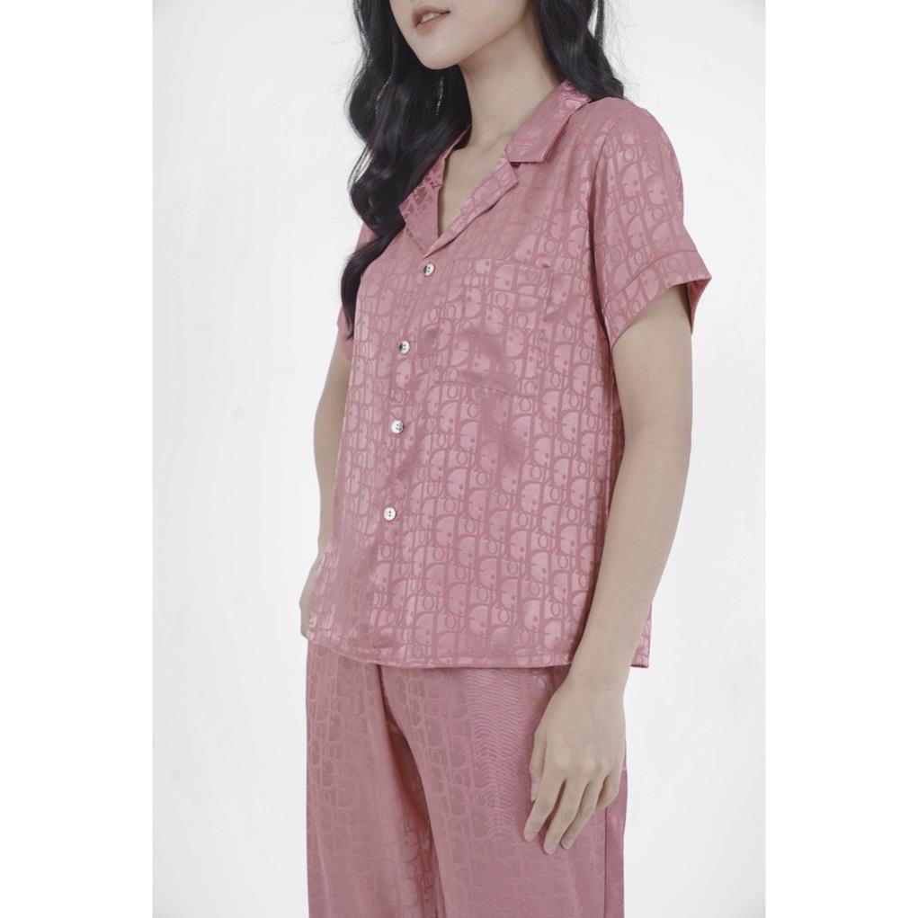 Bộ Đồ Ngủ, Đồ Bộ Pijama Lụa Gấm Tay Ngắn Dễ Thương, Chất Liệu Gấm Thái Mát Lịm, Chất Vải Cao Cấp - 𝑴𝑰𝑵𝑺𝑯𝑶𝑷 | BigBuy360 - bigbuy360.vn