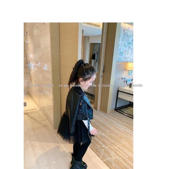 Set áo da kèm váy cho bé