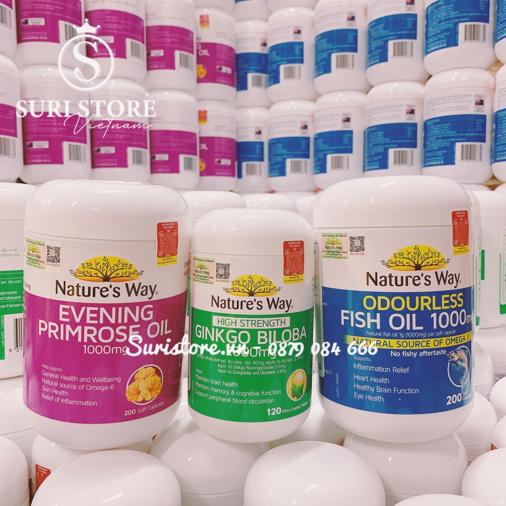 Dầu Cá Tự Nhiên Nature's Way Odourless Fish Oil 1000mg