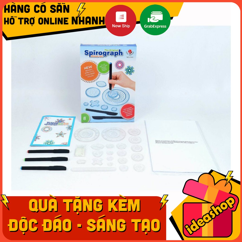BỘ THƯỚC VẼ HỌA TIẾT SPIROGRAPH - SPIROGRAPH DELUXE KIT
