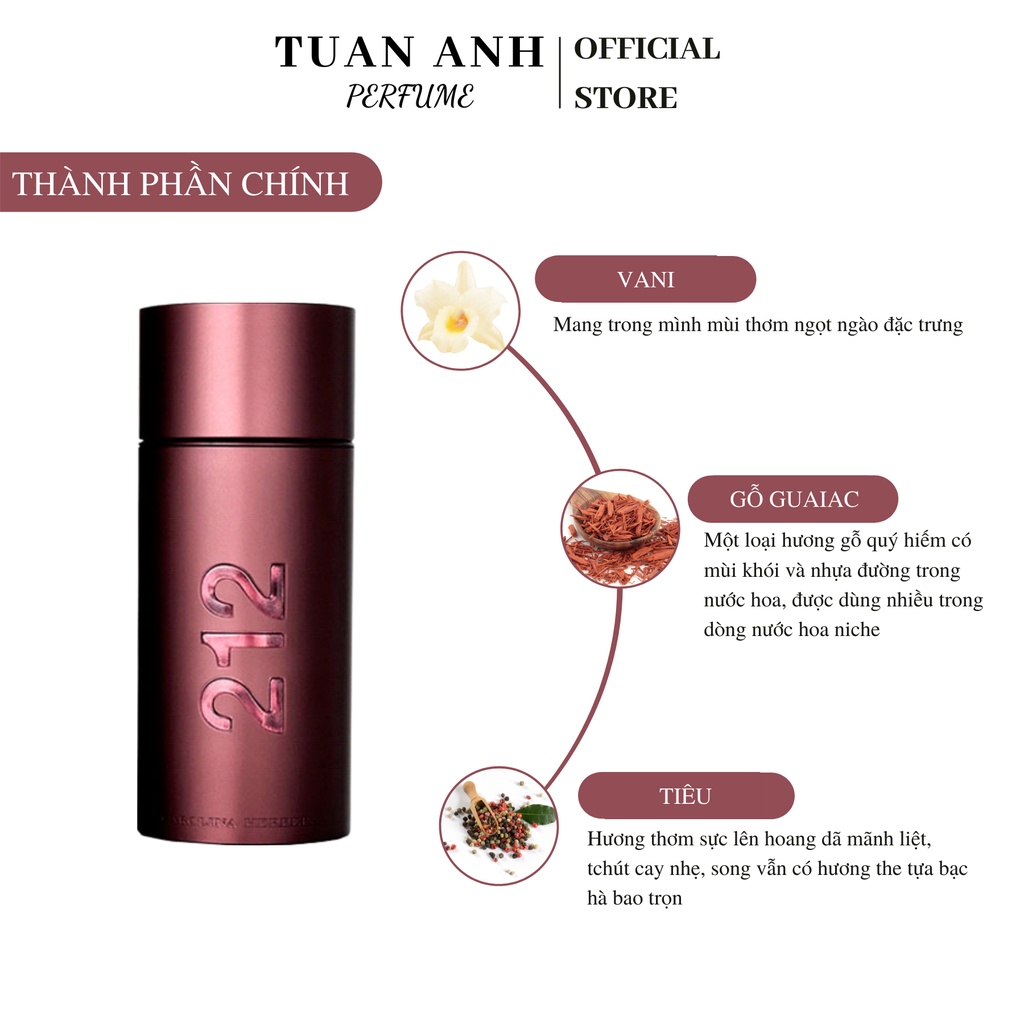 Nước hoa nam chính hãng thơm lâu 212 Men NYC - 212 Sexy Men cao cấp TUANANHPERFUME