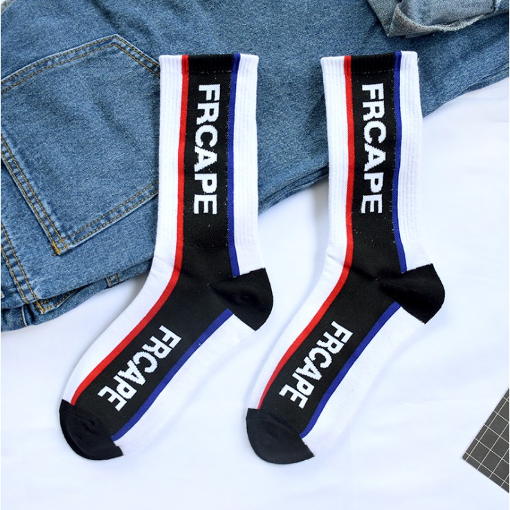Bộ 4 đôi tất nam nữ cao cổ phong cách Unisex FRCAPE - Hàng Cao Cấp