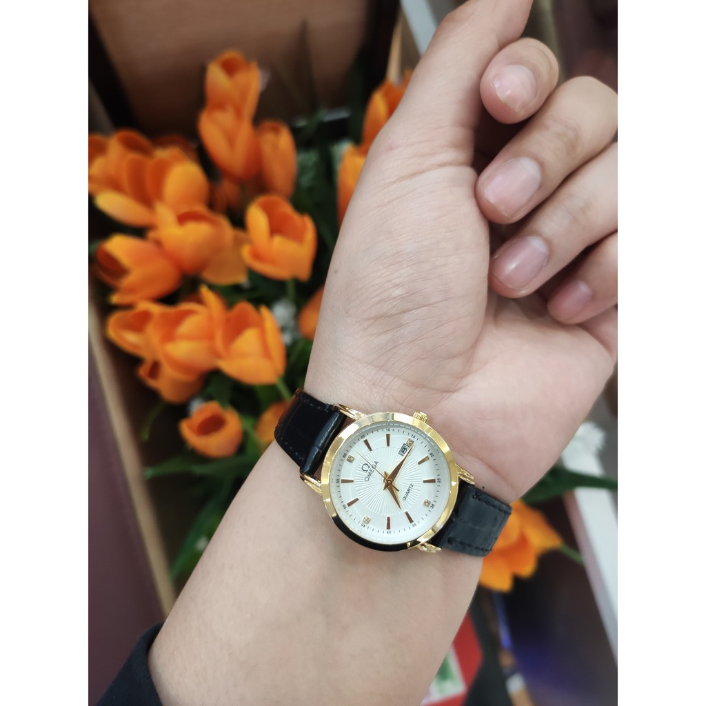 [HOT 2021] [Free Sip] [Siêu Phẩm] Đồng hồ Omega Nam nữ dây da đính đá tính tế | BigBuy360 - bigbuy360.vn