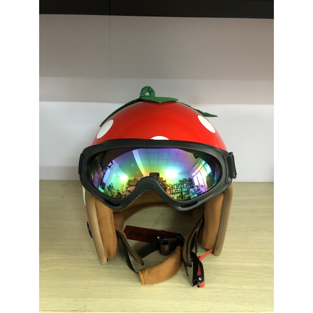 Nón Bảo Hiểm 3/4 - Xpro - Dâu Tây mũ bảo hiểm 3/4 đầu hình trái cây