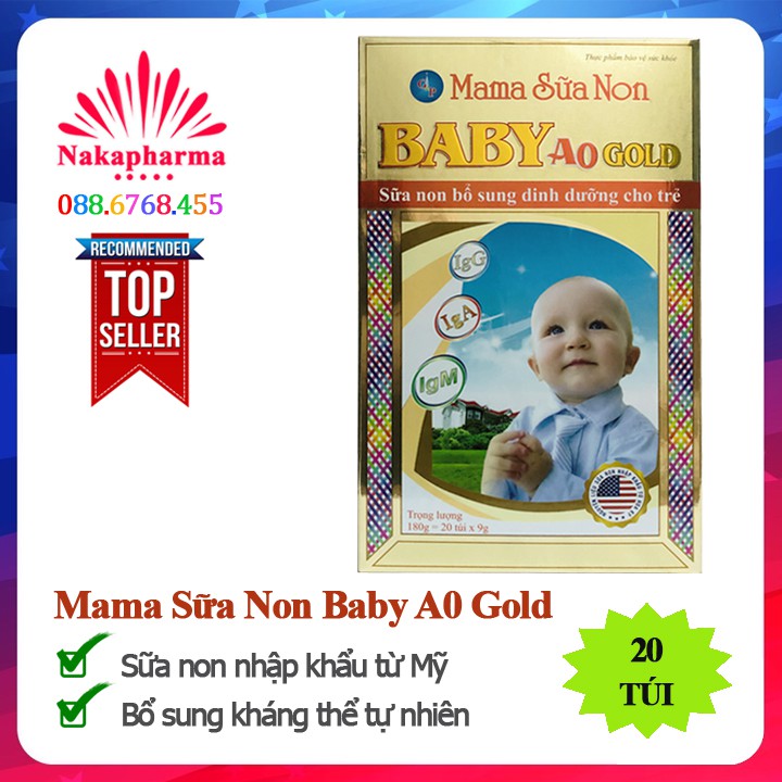 Cốm Mama Sữa Non Baby A0 Gold GP France – Tăng cường tiêu hóa, đề kháng, khắc phục biếng ăn