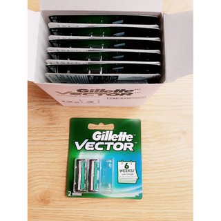COMBO 12 VỈ LƯỠI DAO GILLETTE VECTOR HÀNG CHÍNH HÃNG