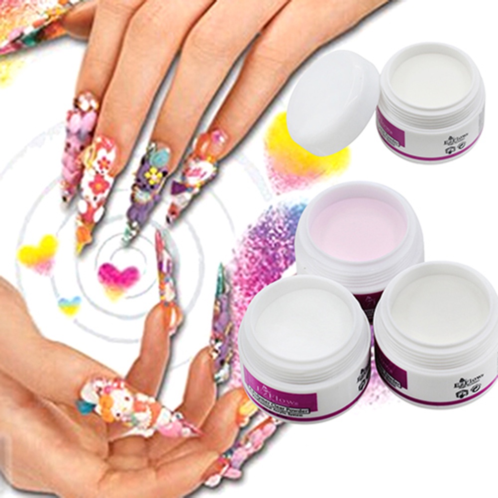 Bộ 3 Hộp Bột Acrylic Lấp Lánh Trang Trí Móng Tay Chuyên Nghiệp DIY