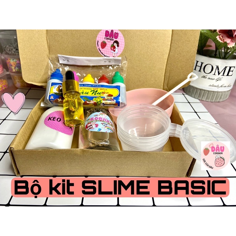 Bộ Kit làm Slime Basic + kèm HDSD ( chọn hương)