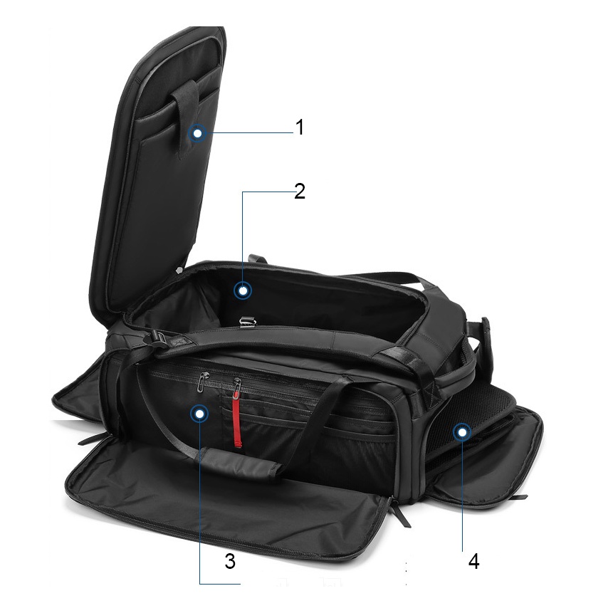 Túi xách du lịch thể thao nam kiêm balo du lịch cao cấp phong cách mới(15,6&quot;)