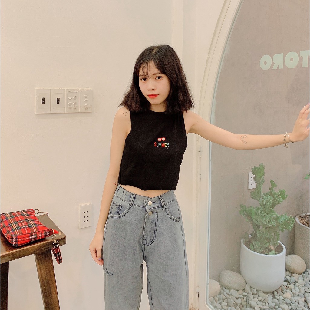 Áo Croptop SUMMER Ulzzang (ẢNH THẬT)