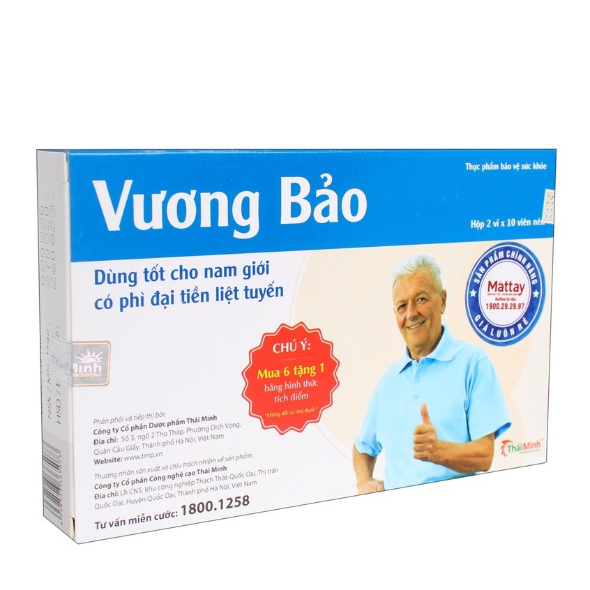 Vương Bảo (20 Viên)  Dùng Tốt Cho Nam Giới Có Phì Đại Tiền Liệt Tuyến .