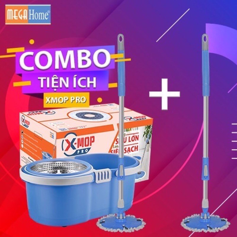 combo bộ lau nhà Megahome