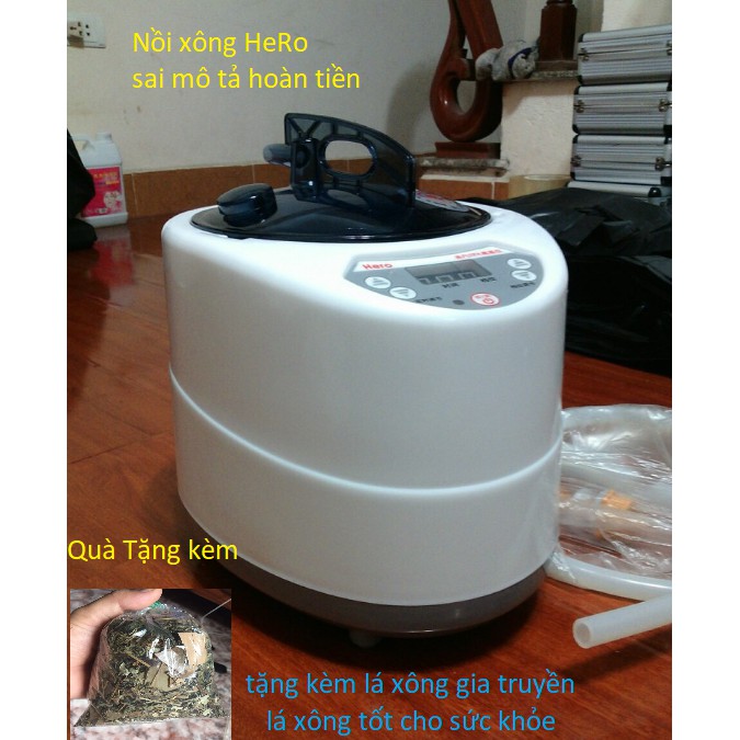 Nồi xông hơi 2,6l Hero có Bảo Hành