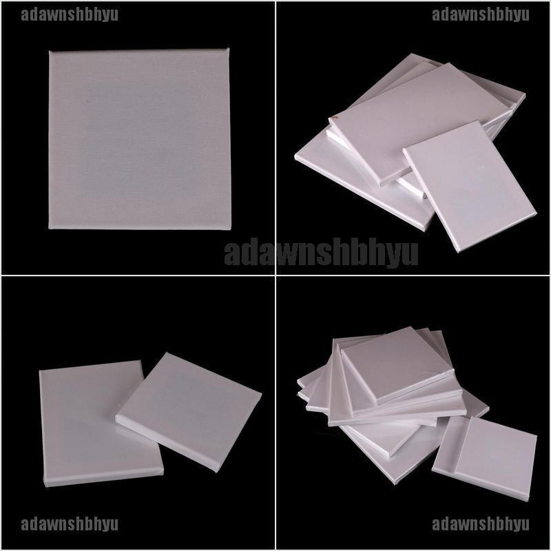 Tấm khung gỗ vuông bọc vải canvas trắng trơn dành cho vẽ tranh sơn dầu