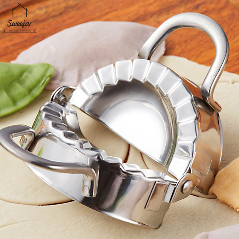 Khuôn nắn bột làm há cảo SWEEJAR 2 trong 1 bằng thép không gỉ 304 tiện dụng