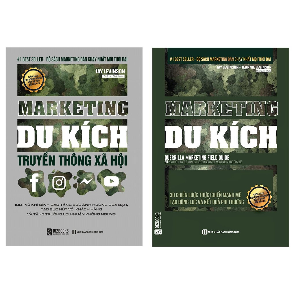 Combo 2 cuốn sách Marketing du kích Truyền Thông Xã Hội và 30 Chiến Lược Thực Chiến Mạnh Mẽ