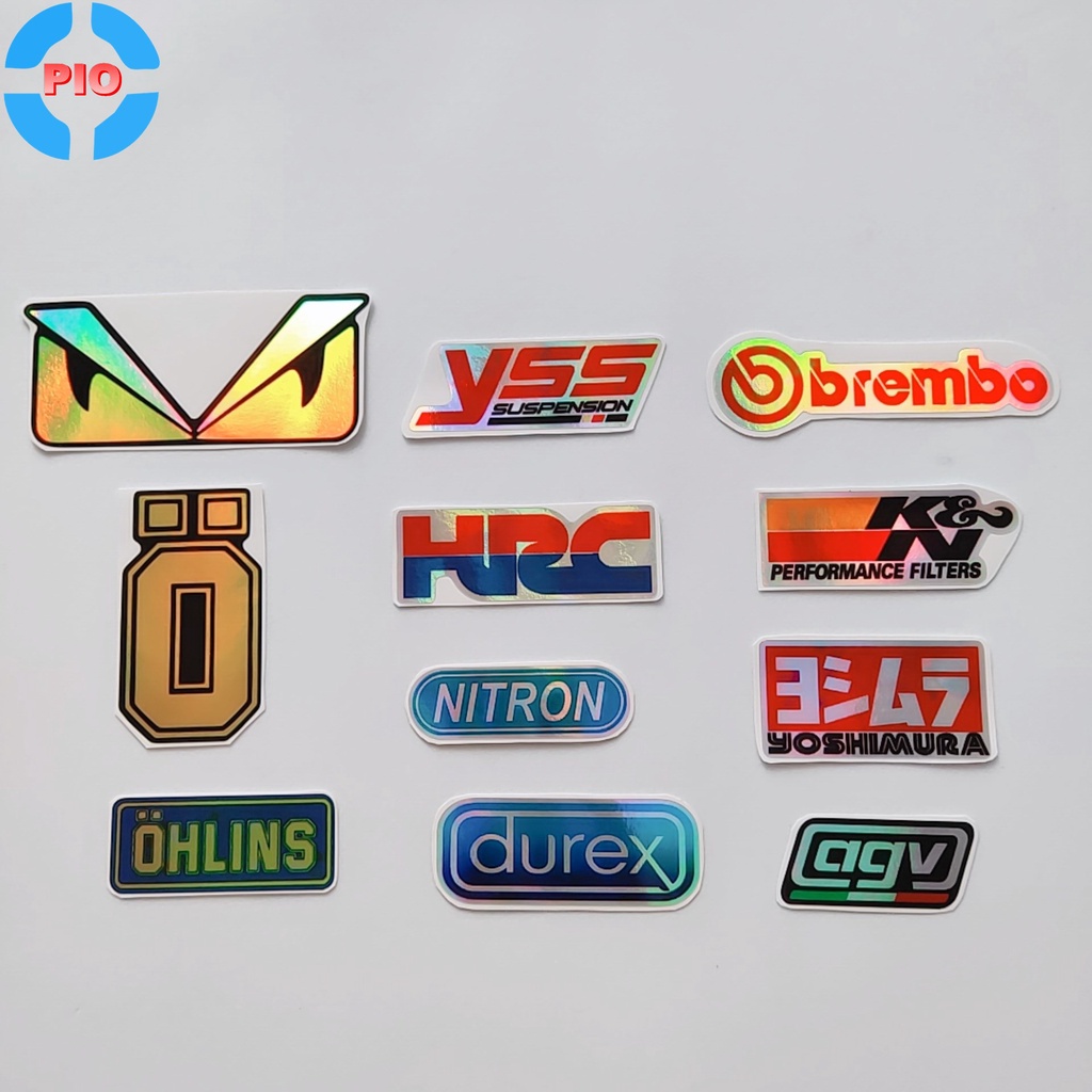 Tem Sticker Decal 7 Màu Phản Quang Dán Xe Máy, Mũ/Nón Bảo Hiểm, Ô Tô Điện Thoại, Laptop Giá Rẻ #1k