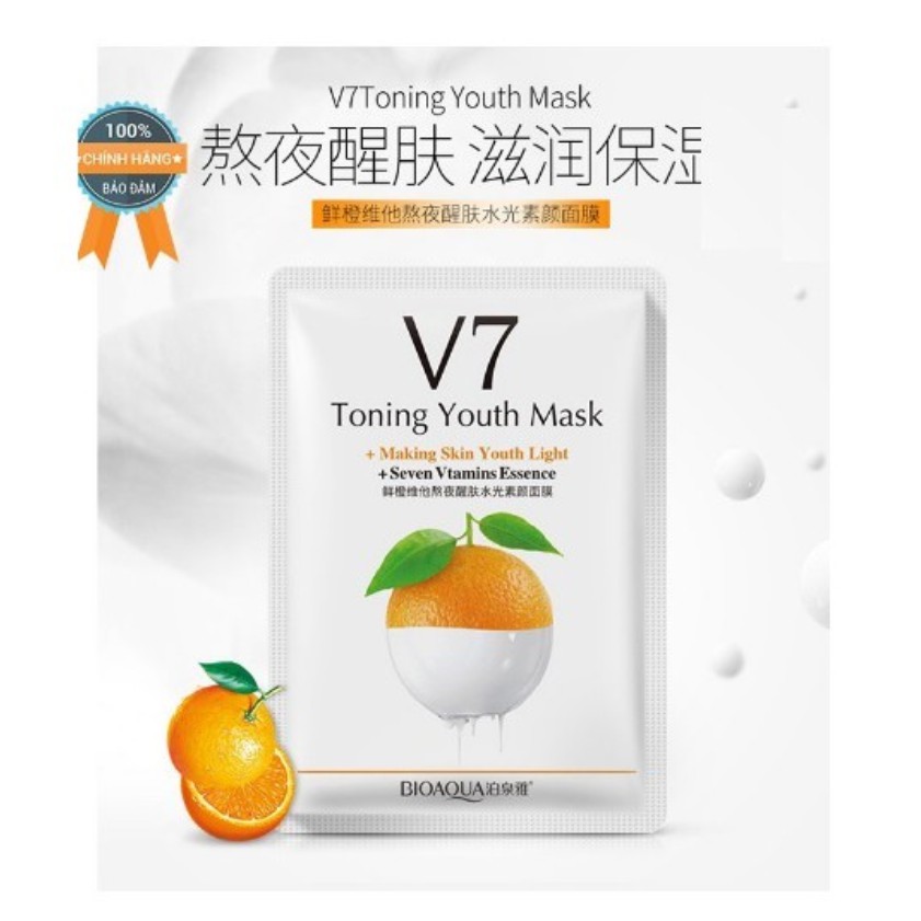 Mặt nạ giấy - BIOAQUA V7 TONING YOUTH MASK