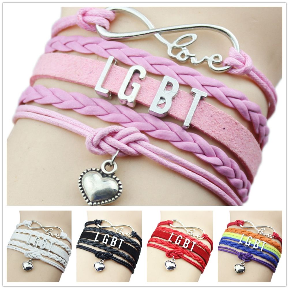 Vòng tay tình bạn nhiều màu sắc họa tiết cầu vồng Lesbian/ Lgbt
