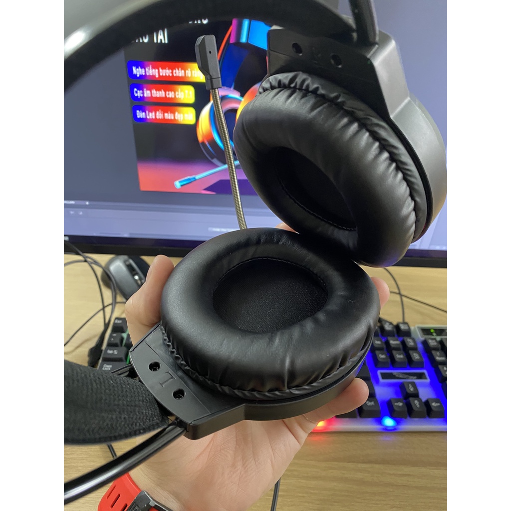 Combo Tai Nghe + Chuột Game Tai nghe chuyên Game chụp tai (Headphone Gaming) Headset Pro HS705 cho gamer