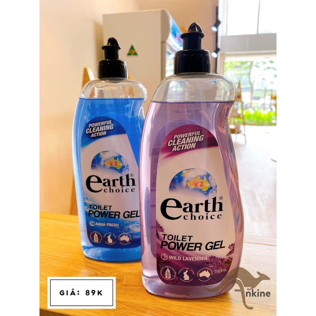 Nước tẩy toilet siêu trắng Earth Choice 750ml
