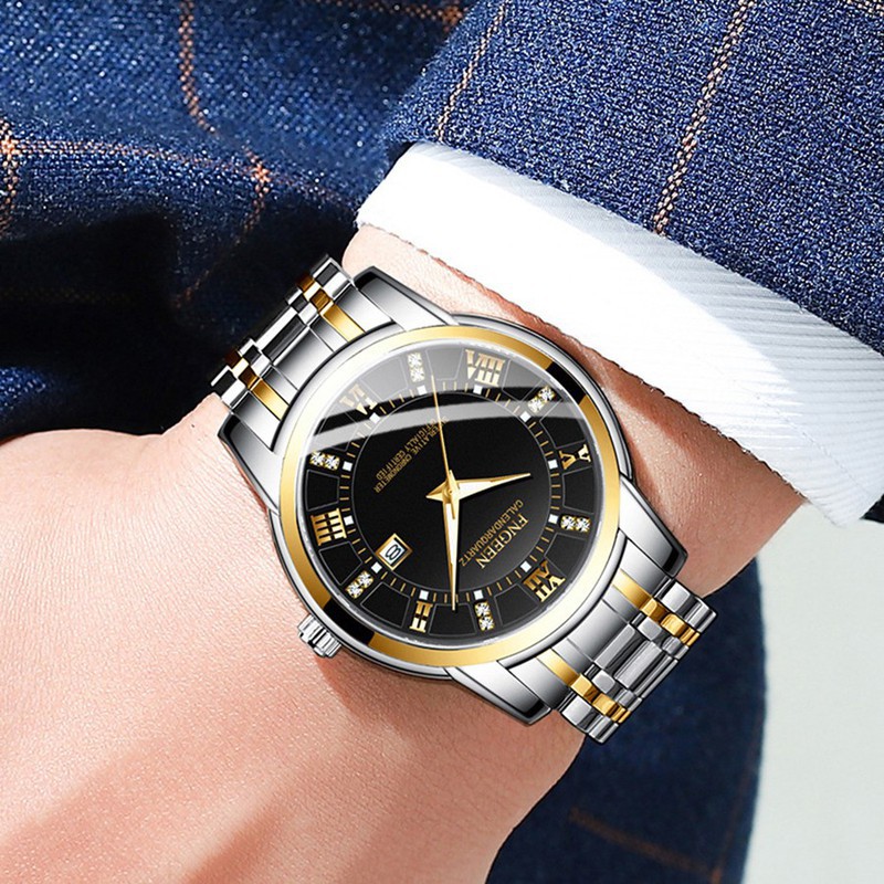 Đồng hồ nam chính hãng hiệu fngeen diamon dây thép cao cấp (tặng kèm hộp) | BigBuy360 - bigbuy360.vn
