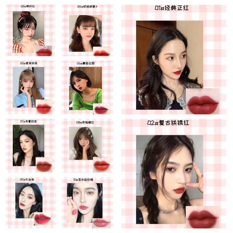 Set 10 Son kem hồng WETN LIP GLOSS cưng xỉu | BigBuy360 - bigbuy360.vn