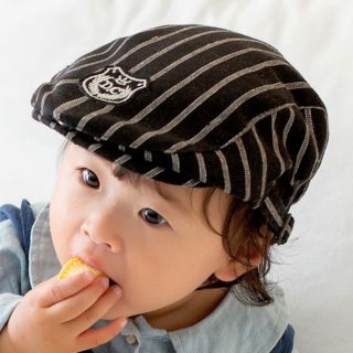 Nón bere trẻ em vải sọc