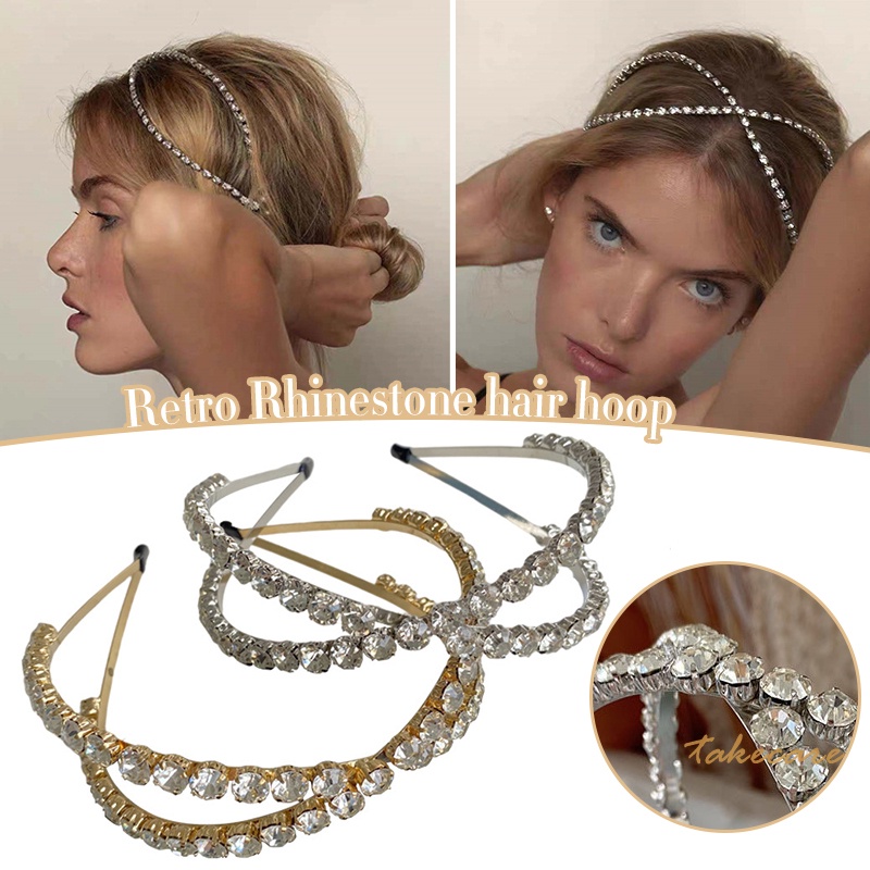 Cài tóc đính đá lấp lánh thời trang cho nữ 15cm