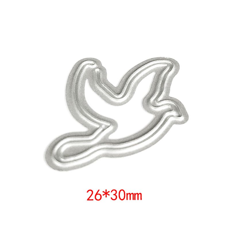 Khuôn Cắt Thẻ Trang Trí Album Hình Chim Bằng Kim Loại