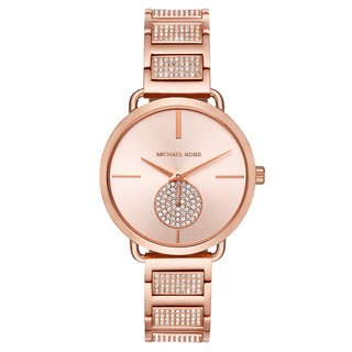 Đồng hồ nữ michael kors portia rose gold-tone and mk3853