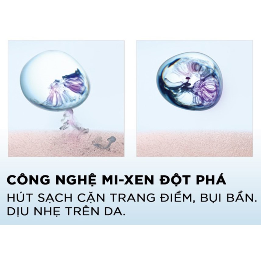 [Tặng Bông] Nước Tẩy Trang Làm Sạch Sâu L'Oreal Paris 3-in-1 Micellar Water 400ml (Xanh Đậm)