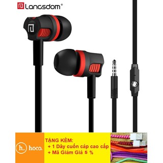 Tai Nghe 💎Bass Chất+Dây Chống Đứt💎 Tai Nghe Nhét Tai Langsdom JM26 Bass Siêu Mạnh - BH 12 tháng