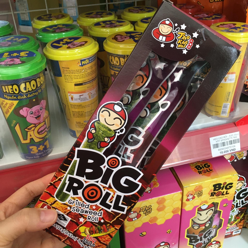Rong biển Big Roll Thái Lan Hộp 6 gói x 18g