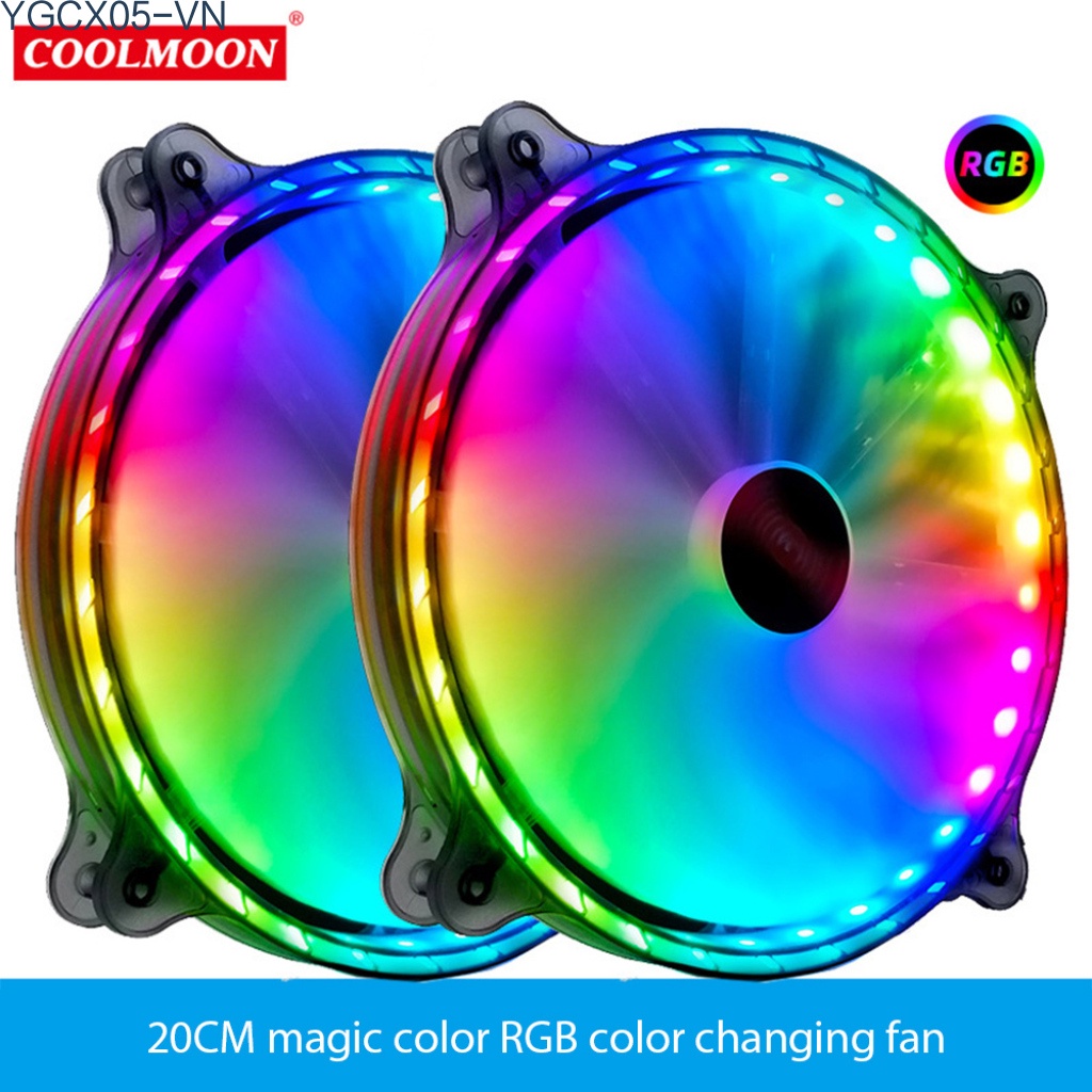 Quạt Tản Nhiệt 11 Cánh Màu Rgb Cỡ Lớn Không Gây Tiếng Ồn Kèm Điều Khiển Từ Xa Tiện Dụng | BigBuy360 - bigbuy360.vn