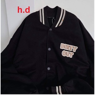 Áo bomber DIRTY tay đen HD6