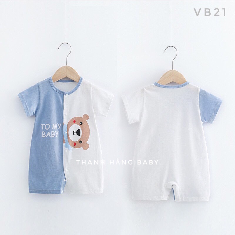 Body Cho Bé Hình Thú Ngộ Nghĩnh, Body Bé Trai Bé Gái Cực Xinh Cotton Dành Cho Hè Thanh Hằng Baby 5 Đến 13 Kg